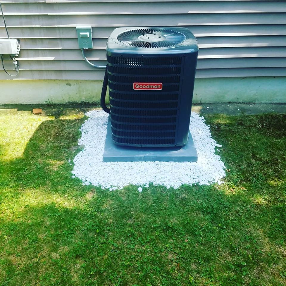 RPM central AC condenser install